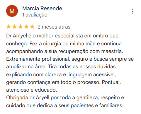 Depoimento de paciente do Dr. Aryell Assis